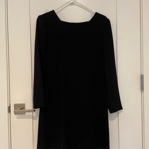 Ann Taylor Navy Blue Long Sleeve Dress